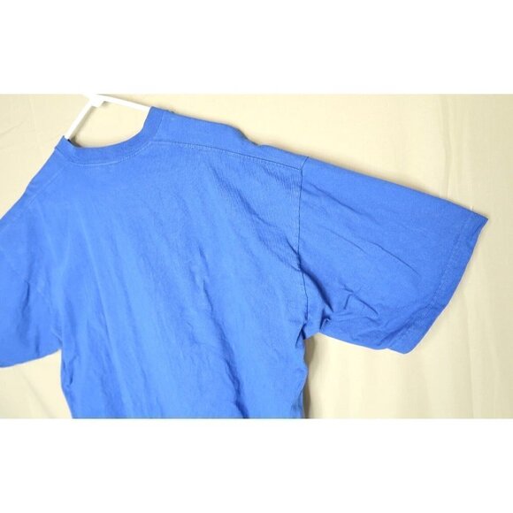 Vintage 90s Pro Club Blank Light Blue T Shirt Size Men's XXL 2X Made in the USA - Picture 8 of 12